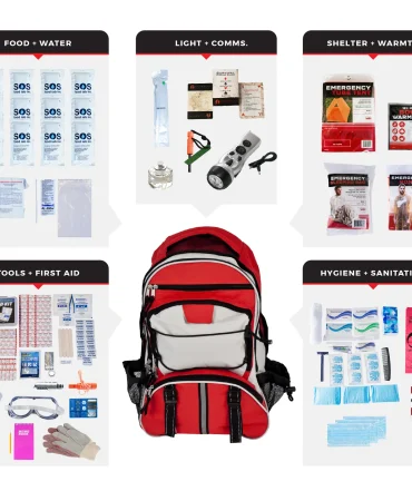 1 Person Comfort Survival Kit - 72 Hour Emergency Preparedness Backpack