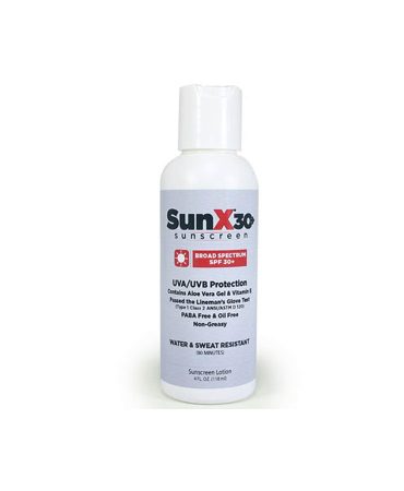 Sunscreen Lotion SPF 30+ 4 fl oz - Waterproof UVA UVB Protection