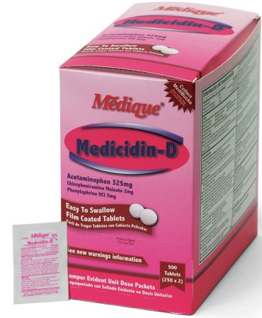 Medicidin-D, 500/box