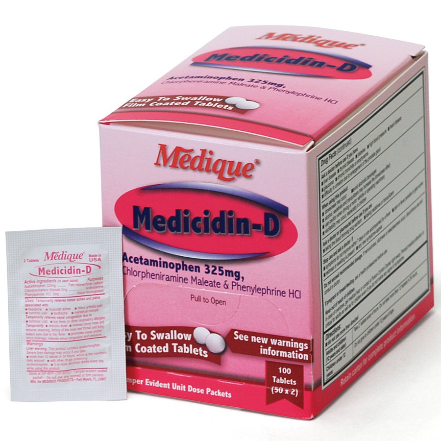 Medicidin-D, 100/box