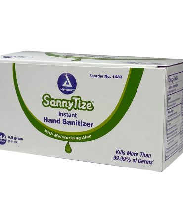 SannyTize Instant Hand Sanitizer, 0.9g Packet, Box of 144