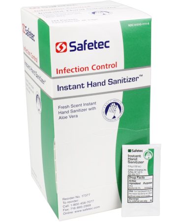 Hand Sanitizer Fresh, .9gm. Pouch, 144 per box