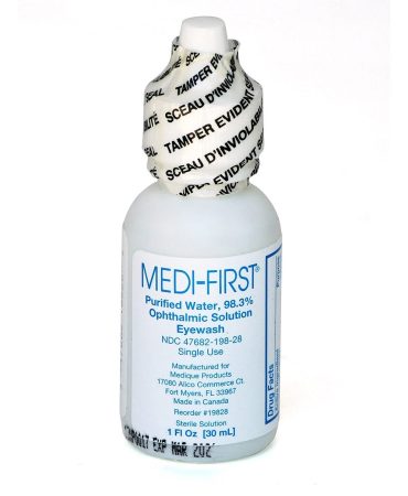 Eye Wash Solution 1 oz Screw Top Bottle