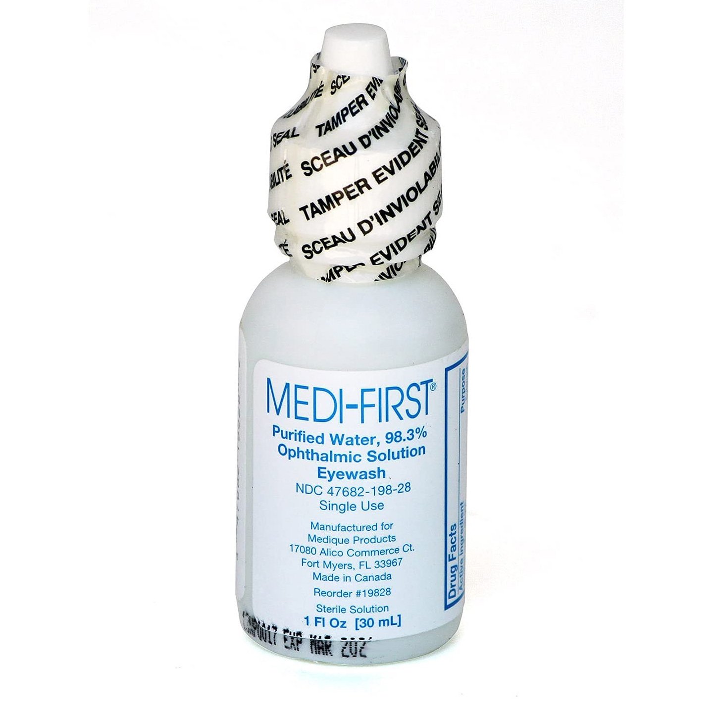 Eye Wash Solution 1 oz Screw Top Bottle
