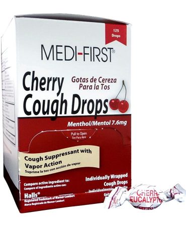 Cough Drops, Cherry - 125 per box