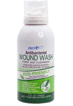 Protect Antibacterial Wound Wash 4oz - Pain-Free Wound Irrigation