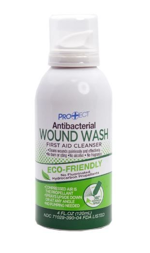 Protect Antibacterial Wound Wash 4oz - Pain-Free Wound Irrigation