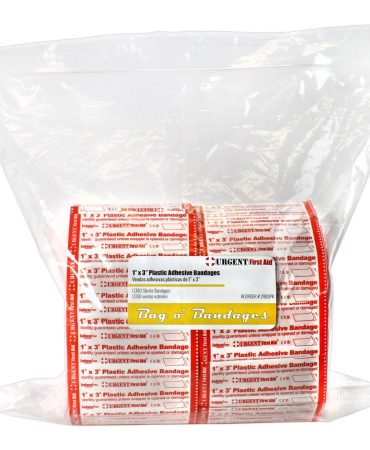 Bulk Adhesive Bandages 1000 Pack - 1" x 3" Plastic Strips