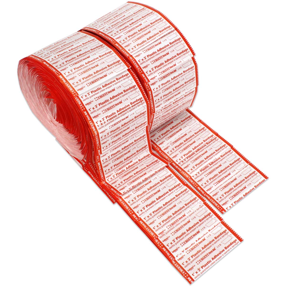 Bulk Adhesive Bandages 1000 Pack - 1" x 3" Plastic Strips - Image 3