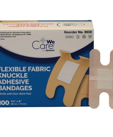 Fabric Knuckle Bandage, Flexible Wound Care - 100 Per Box
