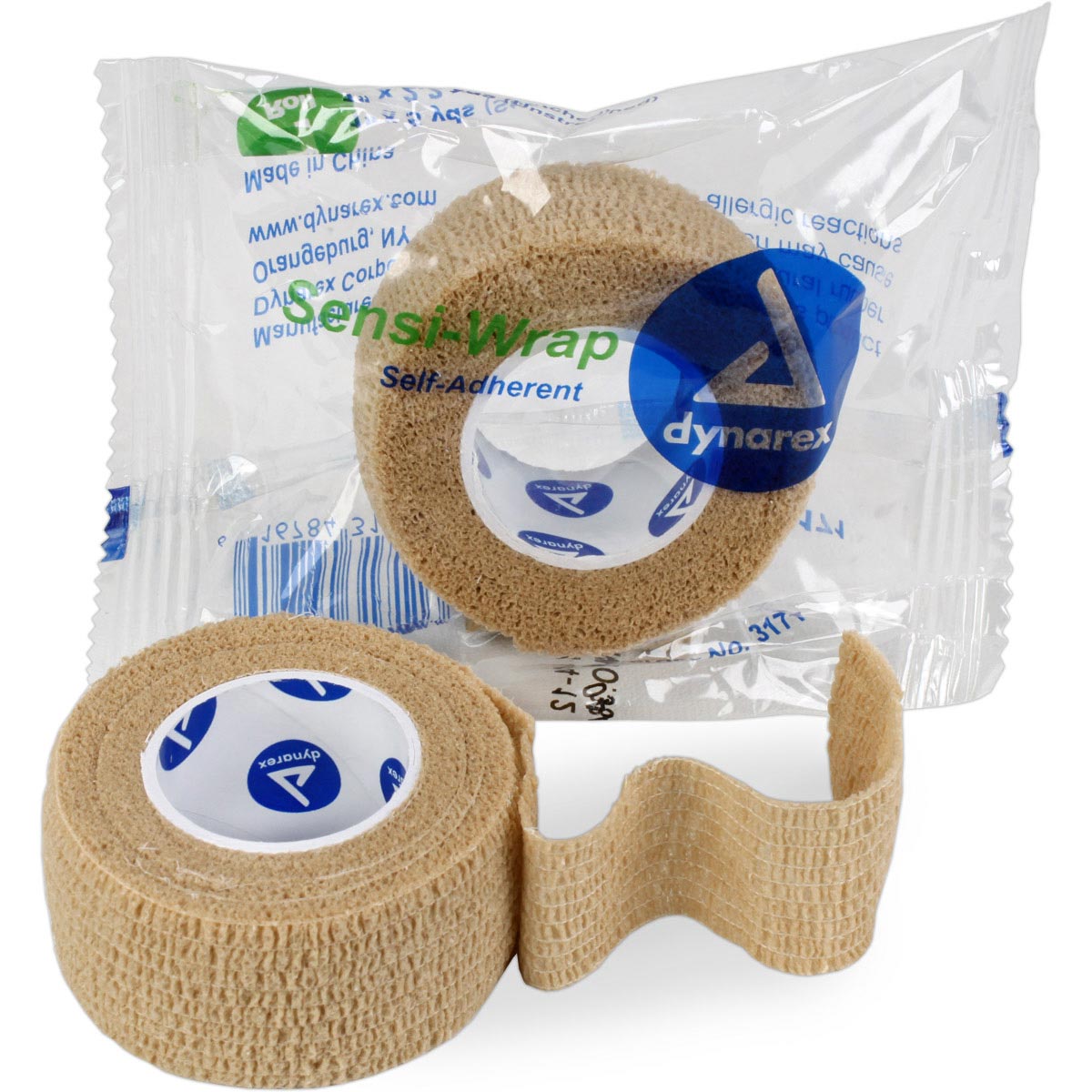 Sensi Wrap Self-Adherent Bandage - 1 Inch x 5 Yards, Tan