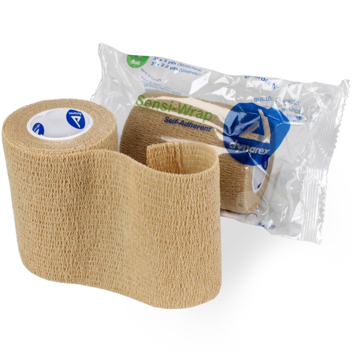 Sensi Wrap Self-Adherent Bandage - 3 Inch x 5 Yards, Tan