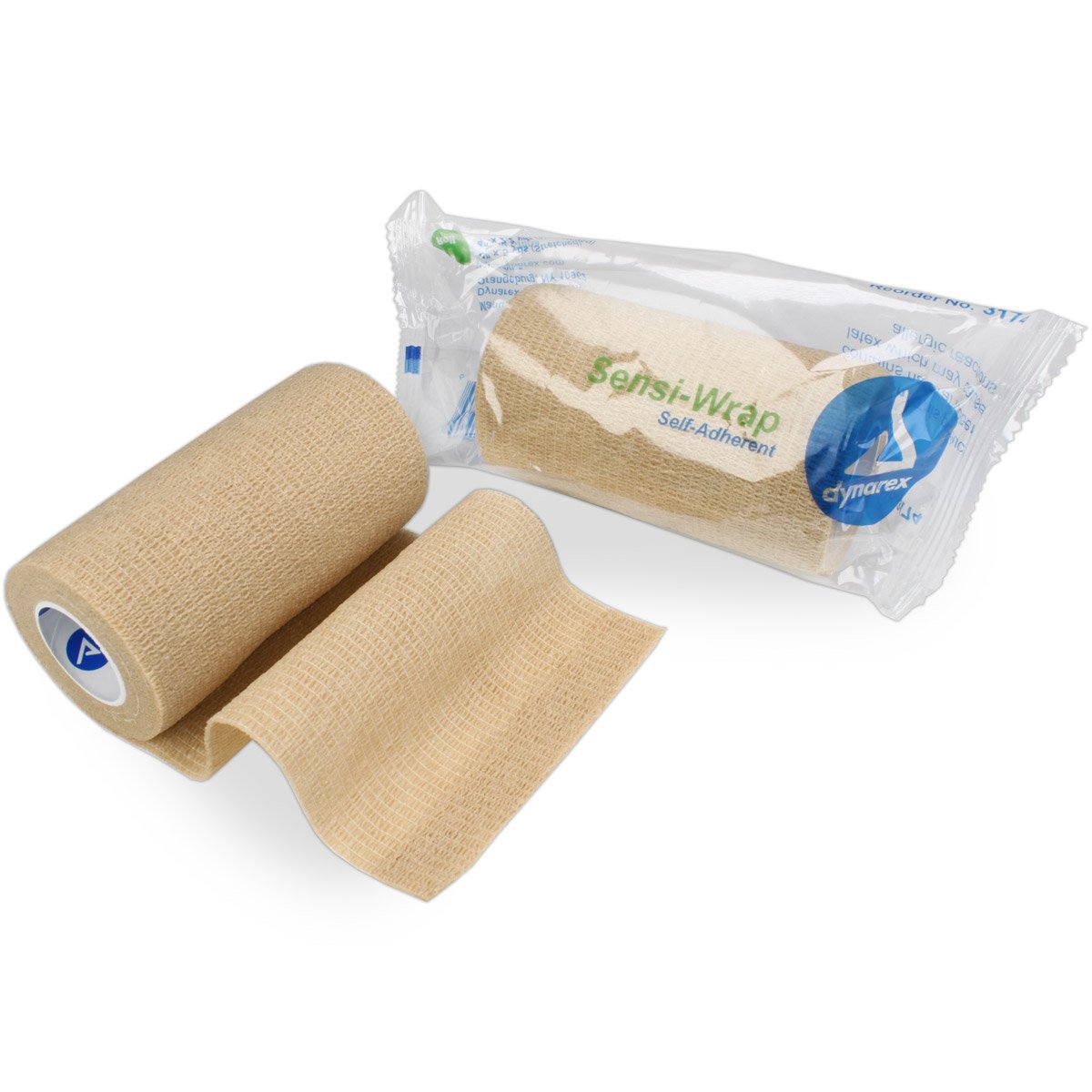 Sensi Wrap Self-Adherent Bandage - 4 Inch x 5 Yards, Tan
