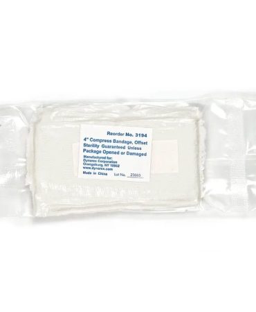 4" Sterile Compress Bandage with Offset Pad - Emergency Pressure Dressing