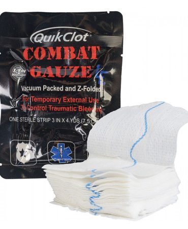 QuikClot Combat Gauze, Z-Fold Hemostatic for Law Enforcement