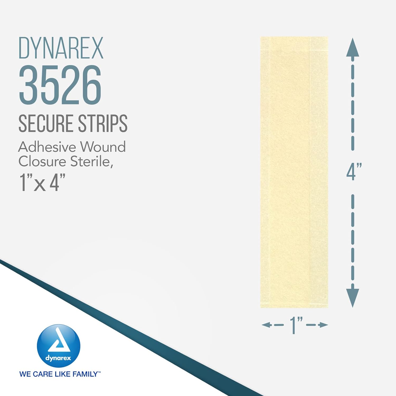 1 x 4 Inch SecureStrip Adhesive Wound Closures 4 Pack - Sterile - Image 2