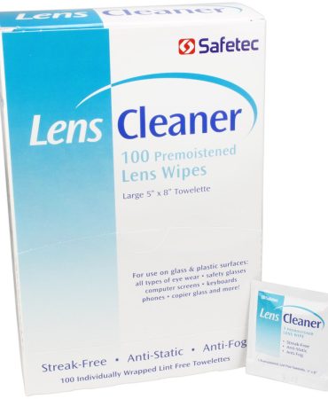 Lens Cleaner Wipes Pre-Moistened 100 per Box - Anti-Fog
