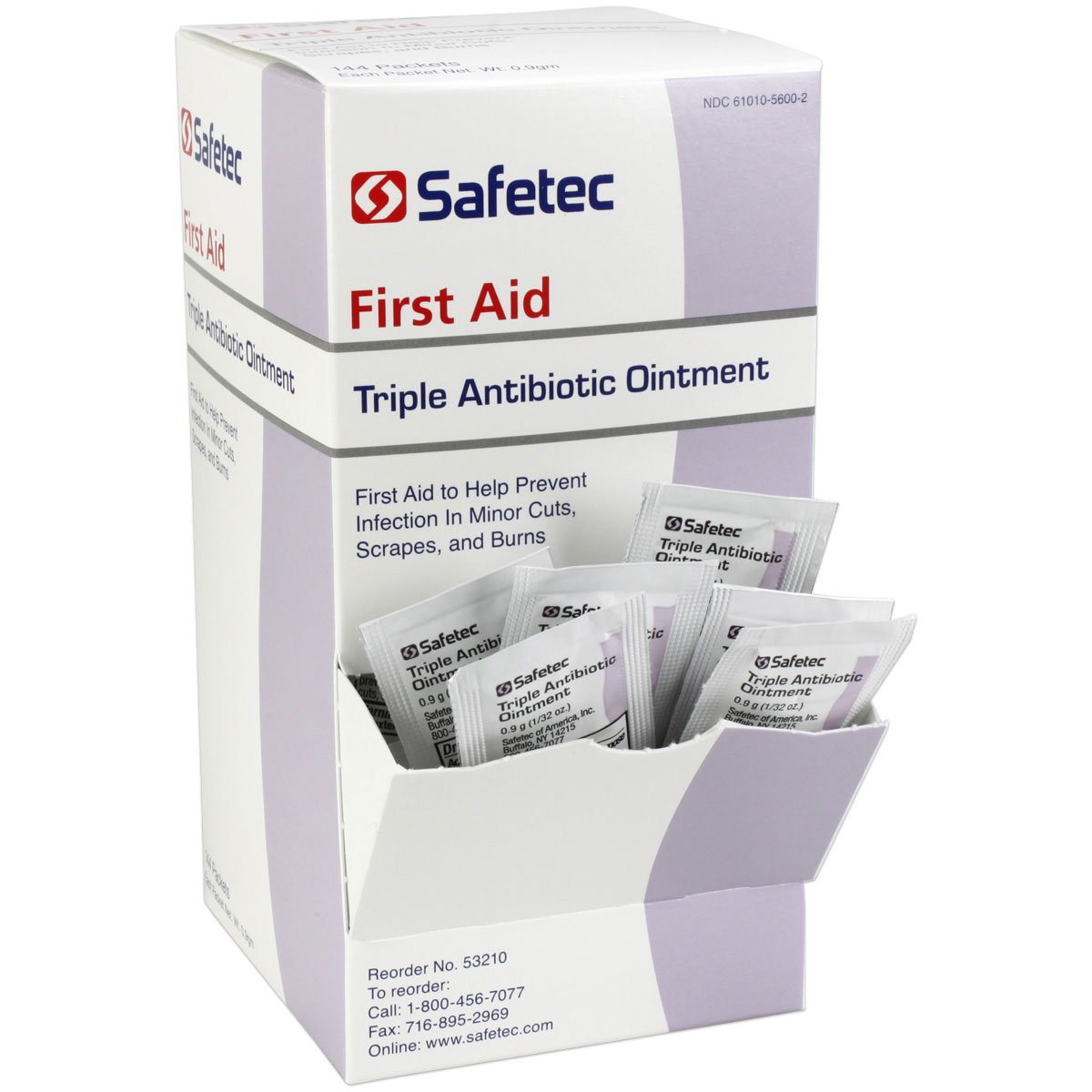 Triple Antibiotic Ointment Packets Bulk 144 Count - Safetec Brand