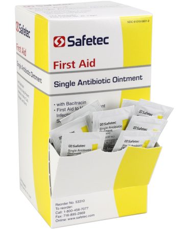 Single Antibiotic (Bacitracin) .9gm. Pouch, 144 per box