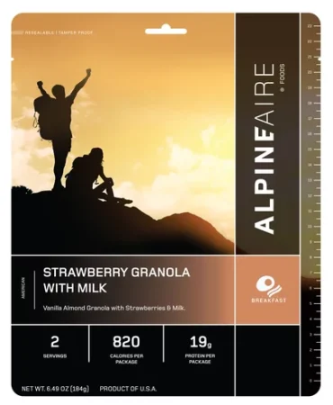 Strawberry Granola with Milk - Cook in the Pouch