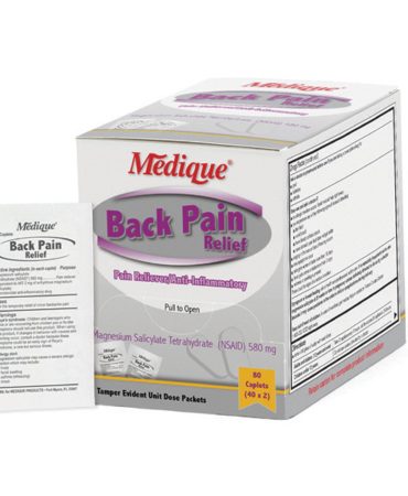 Back Pain Relief, 80 Tablets Per Box, Medique, 07480