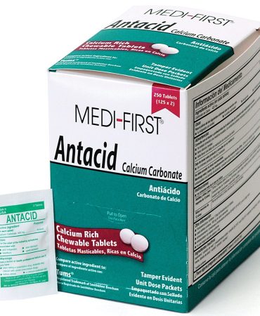 125 Antacid Packs (2 Tablets Each) - Bulk Heartburn Relief