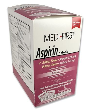 Aspirin 500 Tablets Bulk Supply - 325mg Unit Dose Packets