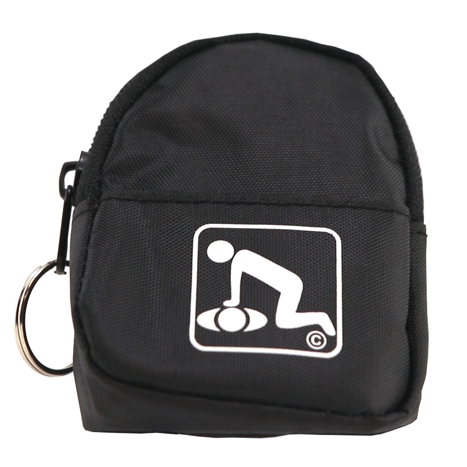 CPR Keychain Backpack Black - Faceshield Gloves Wipes