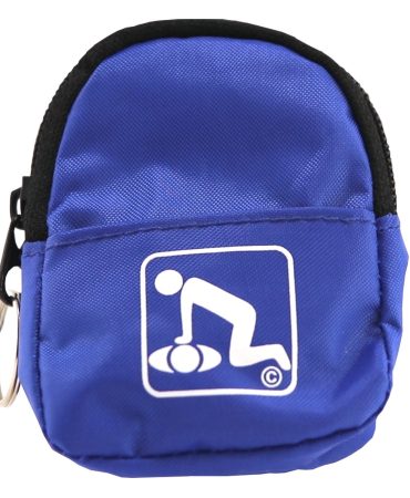 CPR Keychain Backpack Blue - Faceshield Gloves Wipes