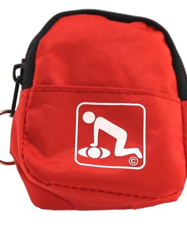 CPR Keychain Backpack Red - Faceshield Gloves Wipes