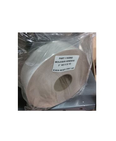 Moleskin, Premium Grade 2" x 25 yd Roll - Blister Prevention and Protection
