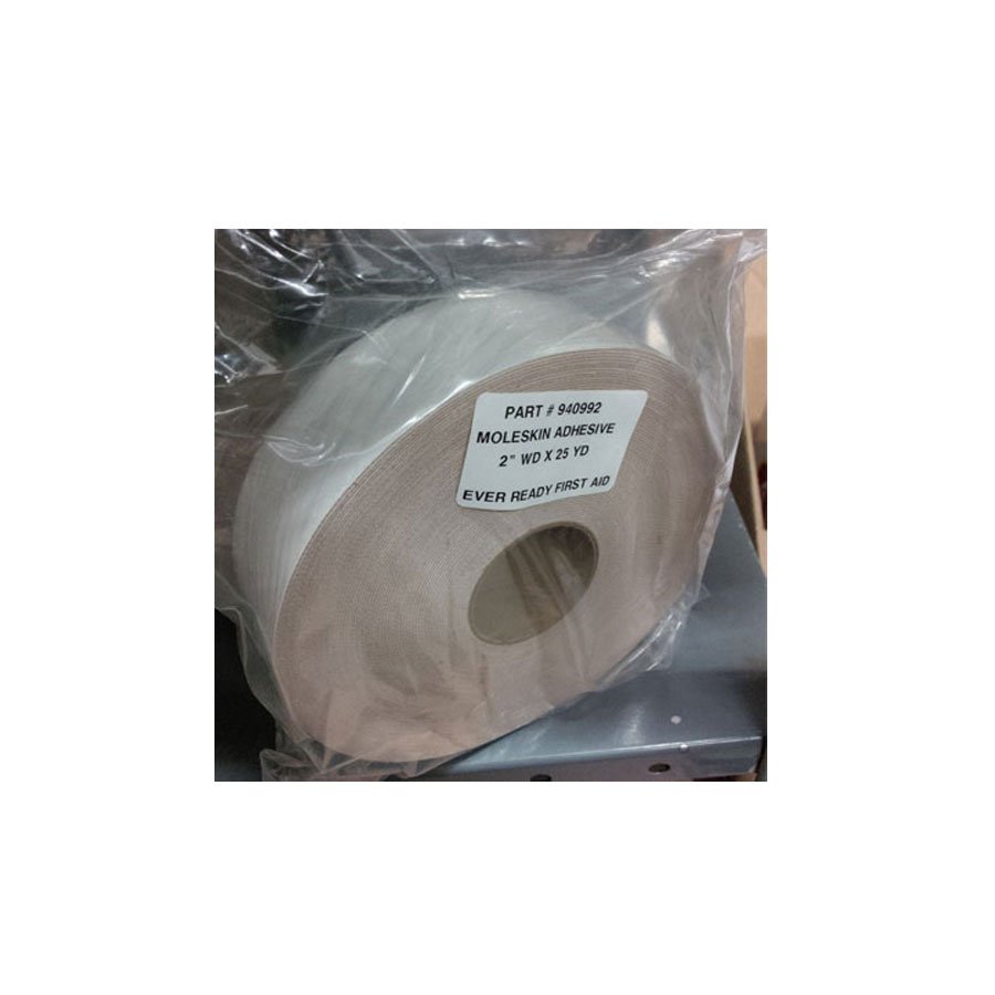 Moleskin, Premium Grade 2" x 25 yd Roll - Blister Prevention and Protection