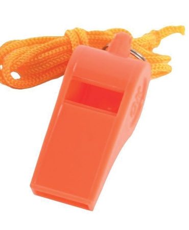 Basic Plastic Whistle with Lanyard