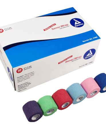 Dynarex Sensi Wrap Self Adherent Bandage Rainbow Pack 2" x 5 yds - 36/Case