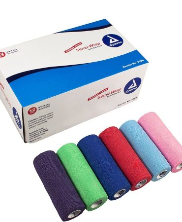 Dynarex Sensi Wrap Self Adherent Bandage Rainbow Pack 6" x 5 yds - 12/Case