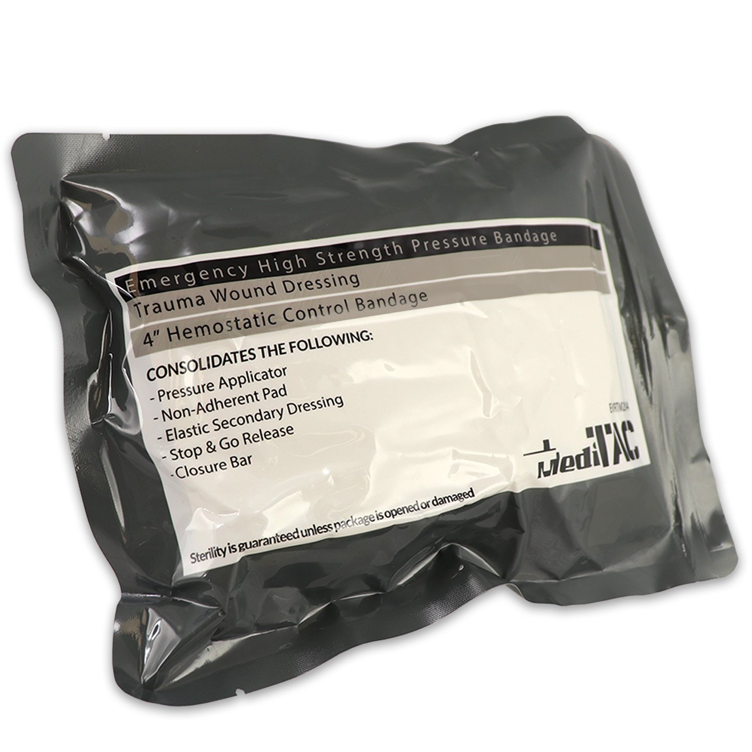 High-Strength Pressure Israeli Type Bandage 4" Emergency Trauma Dressing