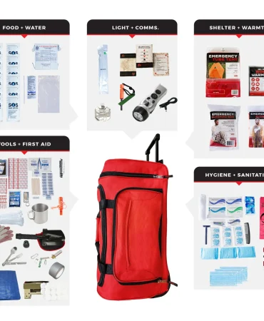Elite Bug Out Bag - 72 Hour Emergency Survival Rolling Bag