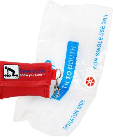 CPR Keychain with Gloves - Barrier Mask Face Shield