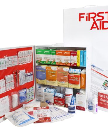 3-Shelf ANSI A First Aid Cabinet - 1316 Pieces Wall Mount