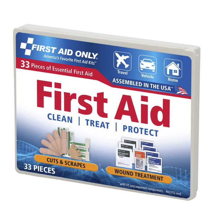 All Purpose First Aid Kit 34 Pieces - Compact Emergency Medical Kit - Image 2