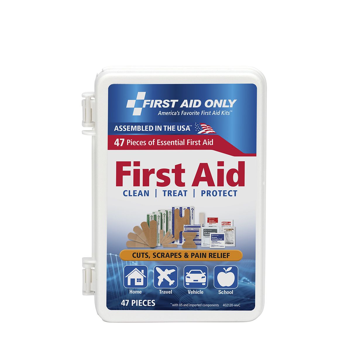 First Aid Kit 47 Pieces - Compact Everyday Carry Kit
