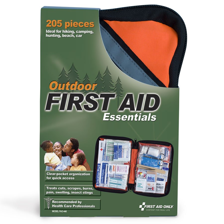 205 Piece Outdoor First Aid Kit - Large Softsided Case