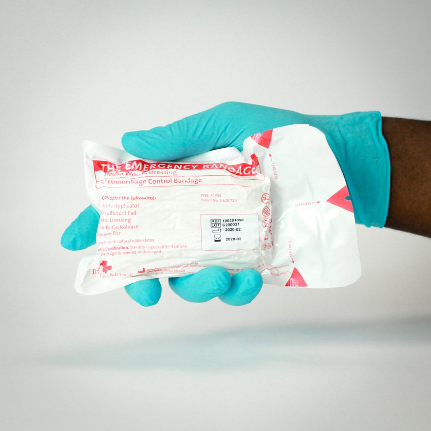 4" Israeli Emergency Bandage (The Emergency Bandage) - White, Case of 150 - Image 2