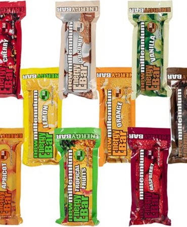 Variety Pack of Millennium Energy Bars - Case of 144 (12 Flavors)