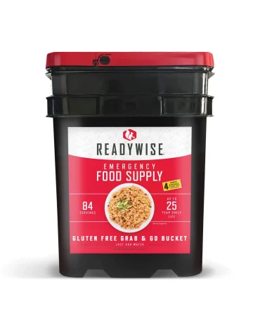 84 Serving Gluten Free Grab and Go Bucket - 25 Year Shelf Life