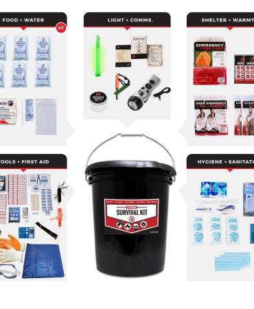 Bucket Survival Kit for 2 People - 72 Hour Emergency Supply