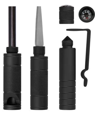5-in-1 Compact Survival Tool - Stainless Steel Emergency Multi-Tool