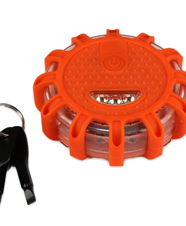 Heavy Duty Strobing LED Road Flare with Tool Set