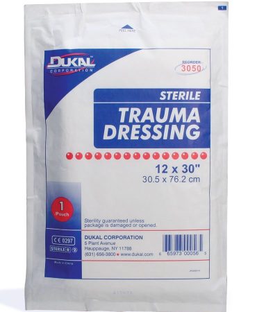 Multi-Trauma Dressing, Large Sterile Wound Pad - 25 Per Case