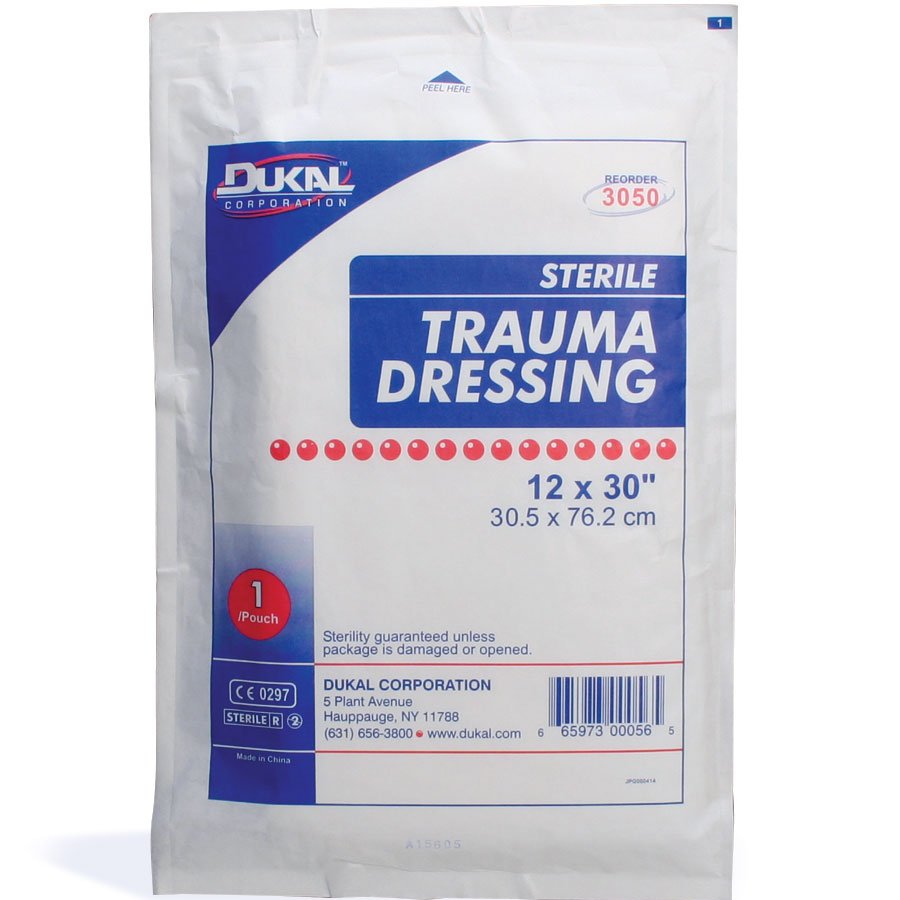 Multi-Trauma Dressing, Large Sterile Wound Pad - 25 Per Case